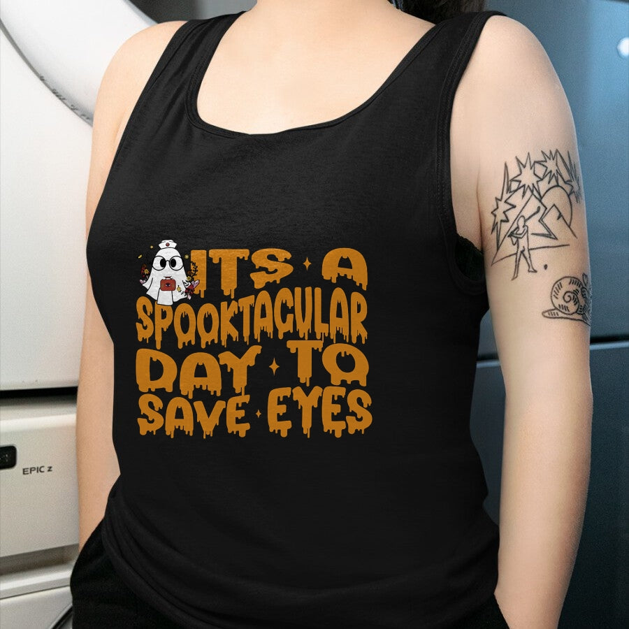 Best Doctor Shirt, Funny Doctor UnisexT-Shirt/Hoodie/Sweatshirt HLT00 - It's A Spooktacular Day to Save Eyes Halloween Eye Doctor T-Shirt