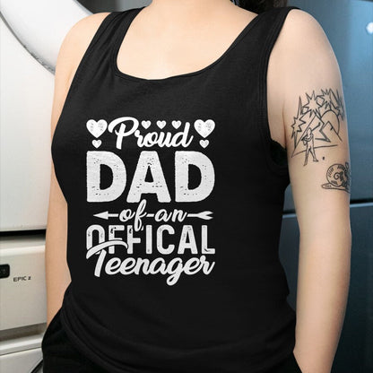Gift for Dad Shirt, Funny Dad Unisex T-Shirt/Hoodie/Sweatshirt HLT00 – Mens Proud Dad of Official Teenager 13th Birthday 13 Years Old T-Shirt