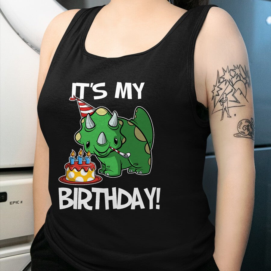 Best Dinosaur Lover Shirt, Funny Dinosaur UnisexT-Shirt/Hoodie/Sweatshirt HLT00 - OKAI Birthday Tees Unisex-Kids Triceratops Dinosaur Birthday T-Shirt, Black, Small