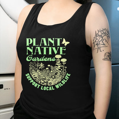 Native American T-Shirts, Vintage Native American Unisex T-Shirt/Hoodie/Sweatshirt HLT00 - Plant Native Gardens Support Local Wildlife Gardening