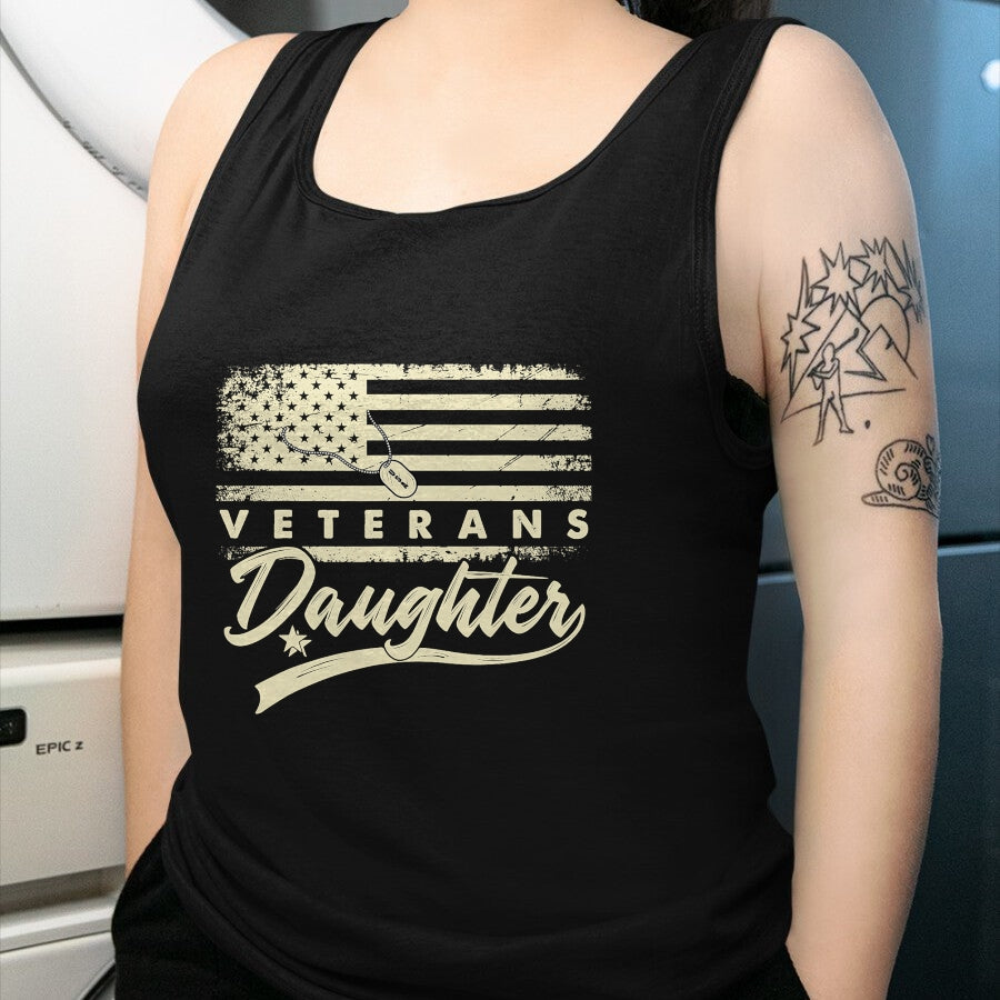 Proud Veteran Shirt, Funny Veteran UnisexT-Shirt/Hoodie/Sweatshirt HLT00 - I_m Not Just a Daddy_s Little Girl I_m a Veteran_s Daughter T-Shirt