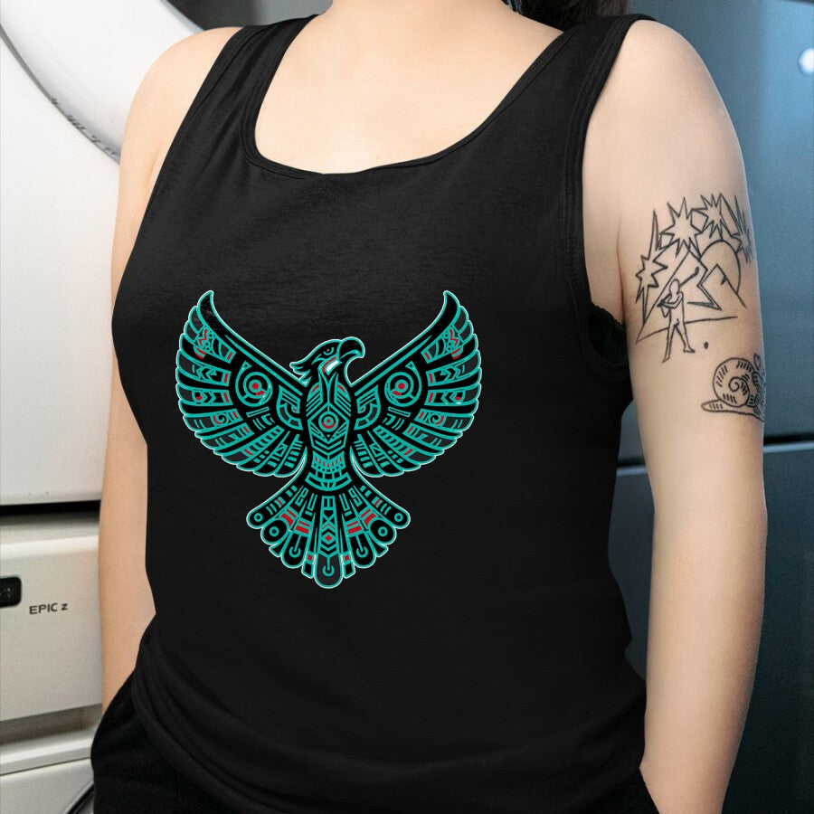 Native American T-Shirts, Vintage Native American Unisex T-Shirt/Hoodie/Sweatshirt HLT00 - Thunderbird Native American Tribal Art (1)