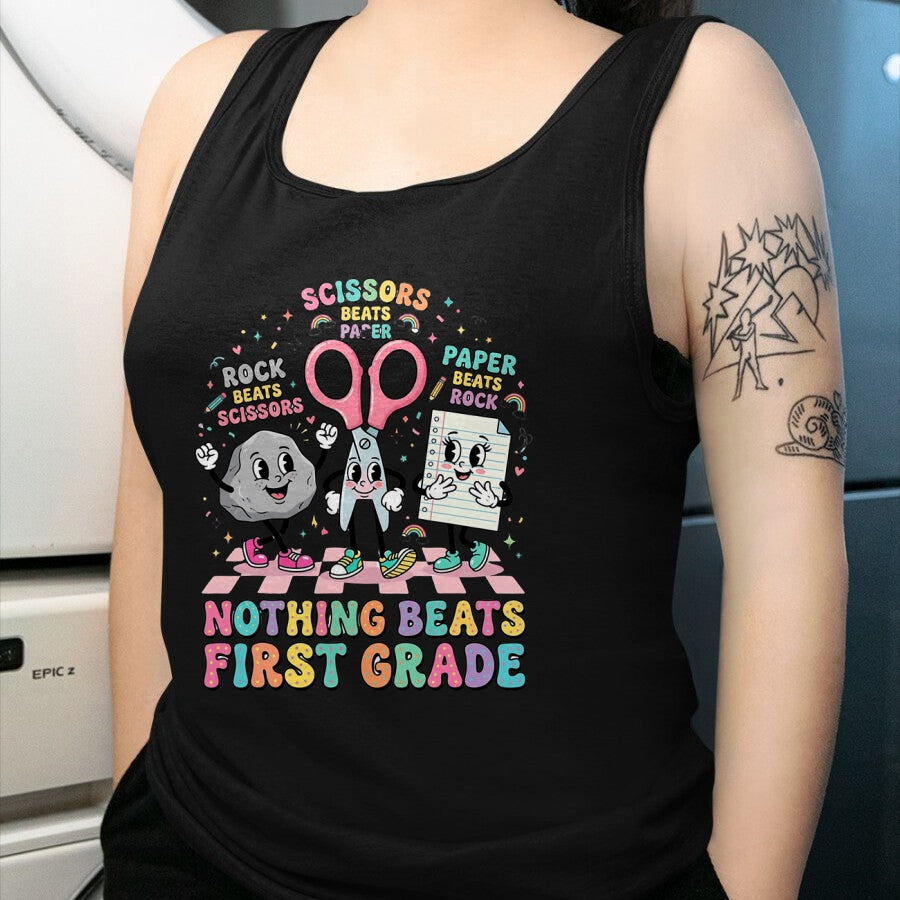 Best Student Shirt, Funny Back To School UnisexT-Shirt/Hoodie/Sweatshirt HLT00 - Nothing Beats 1st Grade Funny Back to School Teachers T-Shirt