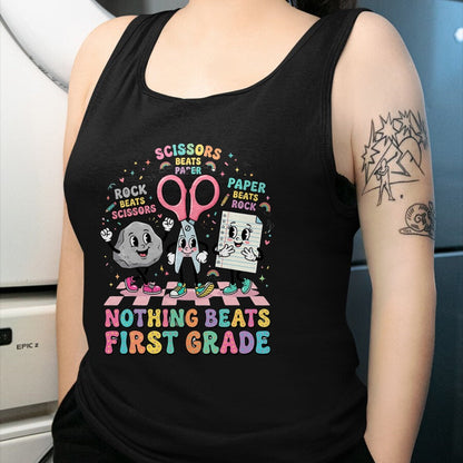 Best Student Shirt, Funny Back To School UnisexT-Shirt/Hoodie/Sweatshirt HLT00 - Nothing Beats 1st Grade Funny Back to School Teachers T-Shirt