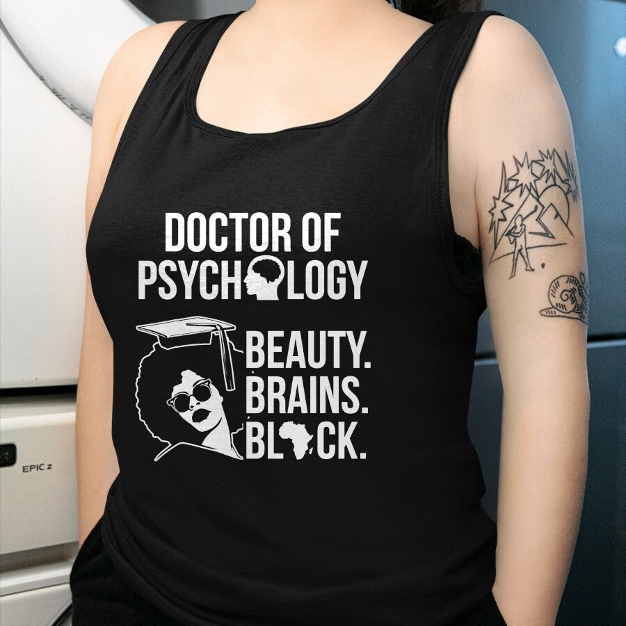 Best Doctor Shirt, Funny Doctor UnisexT-Shirt/Hoodie/Sweatshirt HLT00 - PsyD Doctor of Psychology PsychD Black Doctorate Graduation T-Shirt