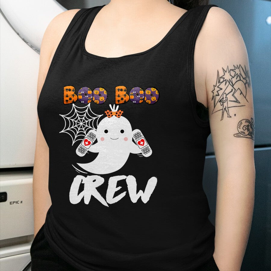 Funny Nurse Shirt, Nurse Unisex T-Shirt/Hoodie/Sweatshirt HLT00 - Boo Boo Crew Nurse Shirt Funny Halloween Costume Fun Gift T-Shirt
