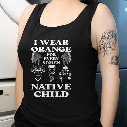 Native American T-Shirts, Vintage Native American Unisex T-Shirt/Hoodie/Sweatshirt HLT00 - I Wear Orange For Every American Native Child Indian Pride (3)