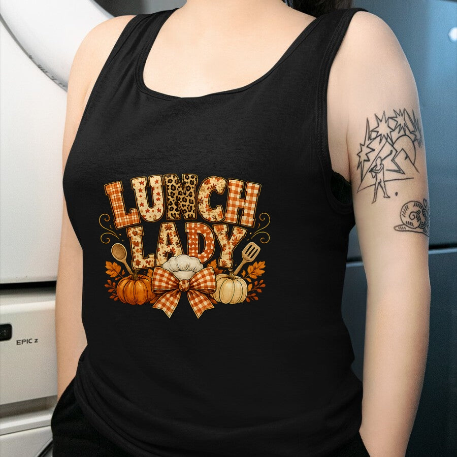 Best Thanksgiving Family Shirt , Funny Thanksgiving UnisexT-Shirt/Hoodie/Sweatshirt HLT00 - Lunch Lady Fall Thanksgiving Pumpkins Leaves Soups Thankful T-Shirt