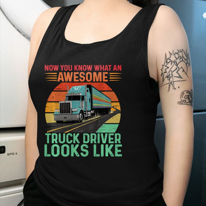 Best Truck Driver Life Shirt, Funny Trucker UnisexT-Shirt/Hoodie/Sweatshirt HLT00 - Awesome Truck driver Trucker Design For Men Truck Driver Premium Tri-blend T-Shirt