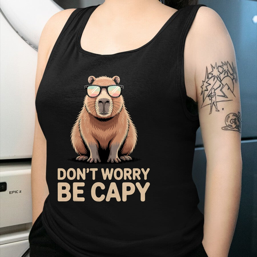 Cute Capybara Shirt, Funny Capybara Unisex T-Shirt/Hoodie/Sweatshirt HLT00 - Funny Capybara Design for Men Women Adults Capybara Lover T-Shirt