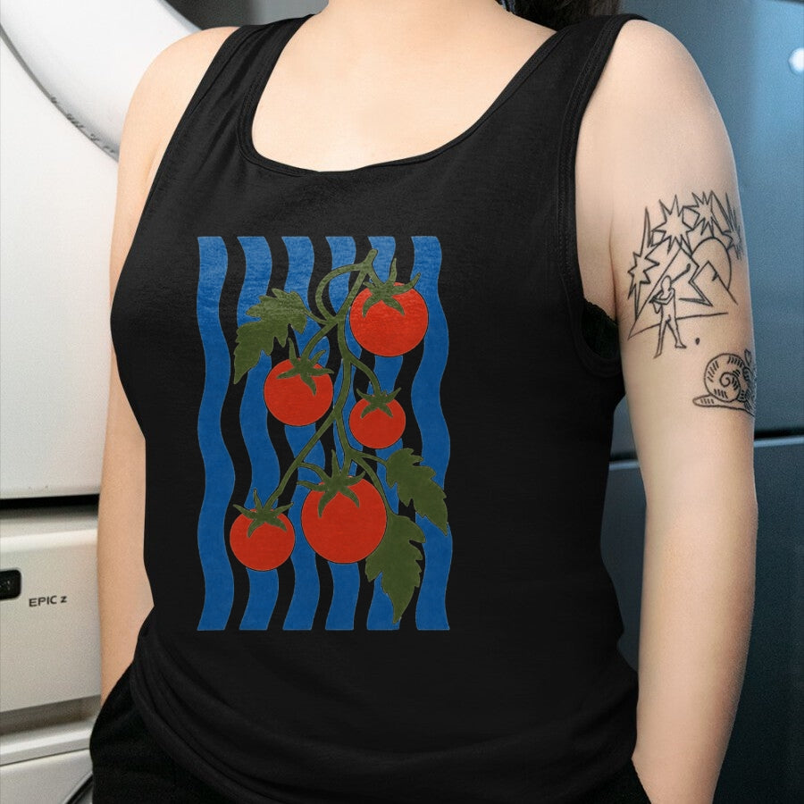 Best Farmer Life Shirt, Funny Farmer UnisexT-Shirt/Hoodie/Sweatshirt HLT00 - Retro Tomato Girl Summer Gardening Produce Farmer Market Art T-Shirt