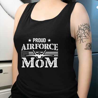 Gift for Mom Shirt, Funny Mom Unisex T-Shirt/Hoodie/Sweatshirt HLT00 - Proud Air Force Mom - Airforce Gifts - July 4th Mothers Day T-Shirt