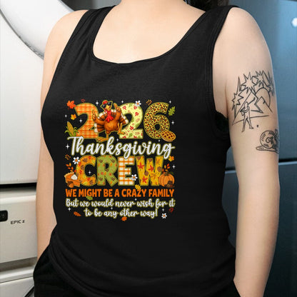 Best Thanksgiving Family Shirt , Funny Thanksgiving UnisexT-Shirt/Hoodie/Sweatshirt HLT00 - Family Thanksgiving 2026 Thanksgiving Crew Turkey Matching T-Shirt (2)