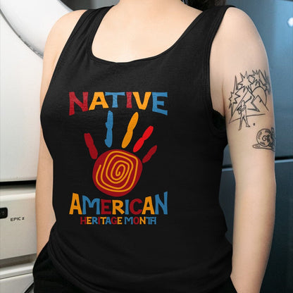 Native American T-Shirts, Vintage Native American Unisex T-Shirt/Hoodie/Sweatshirt HLT00 - Native American Heritage Month Hand Indigenous Native Pride