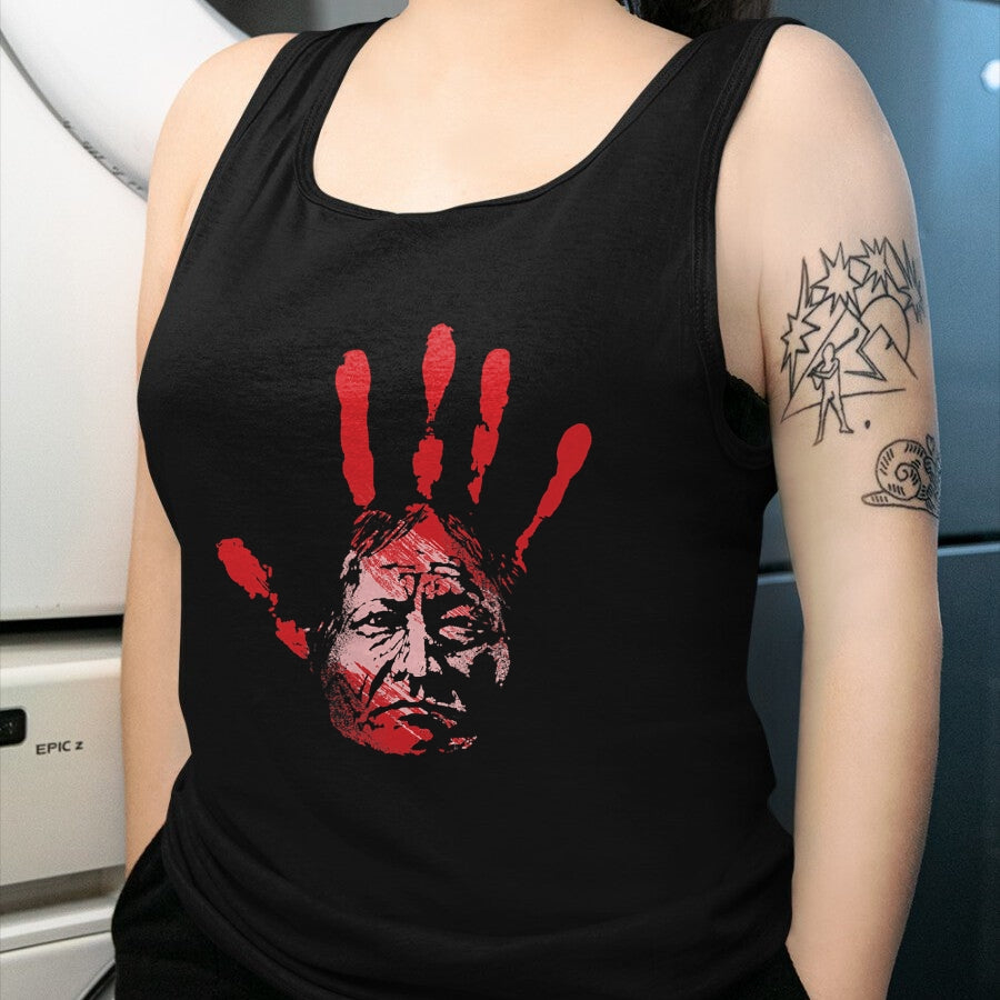 Native American T-Shirts, Vintage Native American Unisex T-Shirt/Hoodie/Sweatshirt HLT00 - Native American Indigenous Red Hand Indian Blood Themed (3)