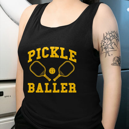 Funny Pickleball Shirt, Pickleball Lover Unisex T-Shirt/Hoodie/Sweatshirt HLT00 - Funny Pickle baller Quote Paddleball Pickleball Player retro T-Shirt