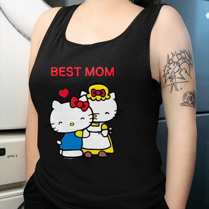 Gift for Mom Shirt, Funny Mom Unisex T-Shirt/Hoodie/Sweatshirt HLT00 - Hello Kitty Mother's Day Best Mom Tee Shirt T-Shirt