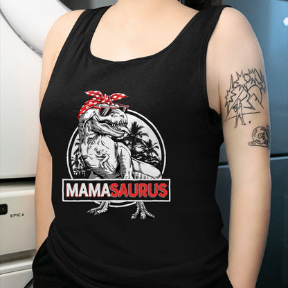 Gift for Mom Shirt, Funny Mom Unisex T-Shirt/Hoodie/Sweatshirt HLT00 - Mamasaurus T rex Dinosaur Funny Mama Saurus Mother_s Family T-Shirt