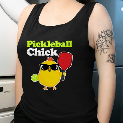 Funny Pickleball Shirt, Pickleball Lover Unisex T-Shirt/Hoodie/Sweatshirt HLT00 - Pickleball Chick T-Shirt