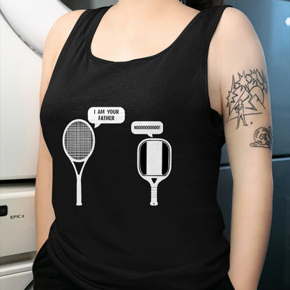 Funny Pickleball Shirt, Pickleball Lover Unisex T-Shirt/Hoodie/Sweatshirt HLT00 - I Am Your Father Funny Pickleball Tennis Racket T-Shirt