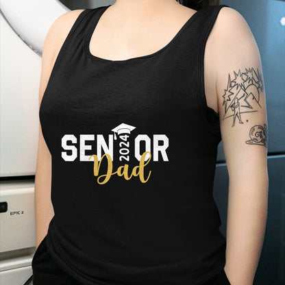 Gift for Dad Shirt, Funny Dad Unisex T-Shirt/Hoodie/Sweatshirt HLT00 – Proud Senior Dad 2024 Senior 2024 Dad Class Of 2024 Father T-Shirt