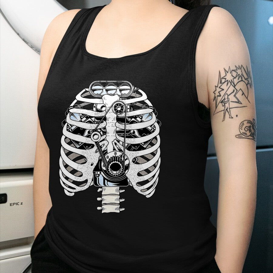 Best Mechanic Life Shirt, Funny Mechanic UnisexT-Shirt/Hoodie/Sweatshirt HLT00 - Car Mechanic Halloween Graphic Engineer Skeleton Mechanics T-Shirt, Men, Black, XX-Large