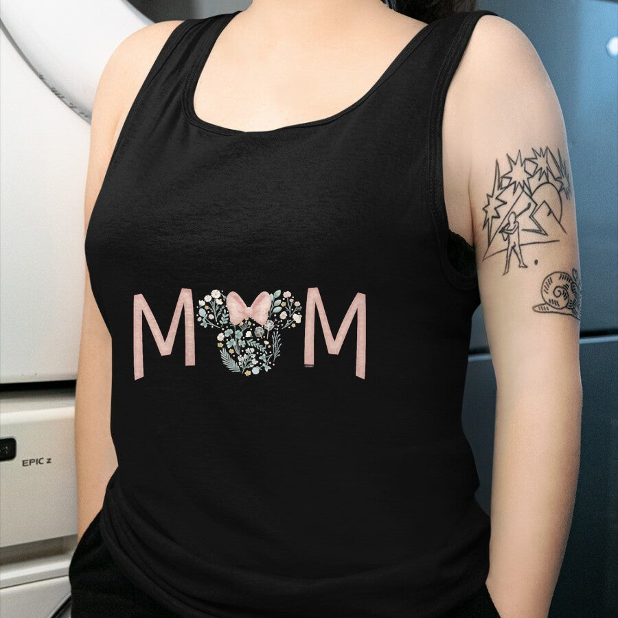 Gift for Mom Shirt, Funny Mom Unisex T-Shirt/Hoodie/Sweatshirt HLT00 - Disney Minnie Mouse Spring Florals Mom T-Shirt