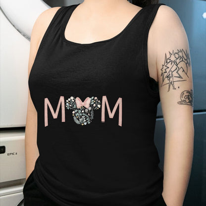 Gift for Mom Shirt, Funny Mom Unisex T-Shirt/Hoodie/Sweatshirt HLT00 - Disney Minnie Mouse Spring Florals Mom T-Shirt