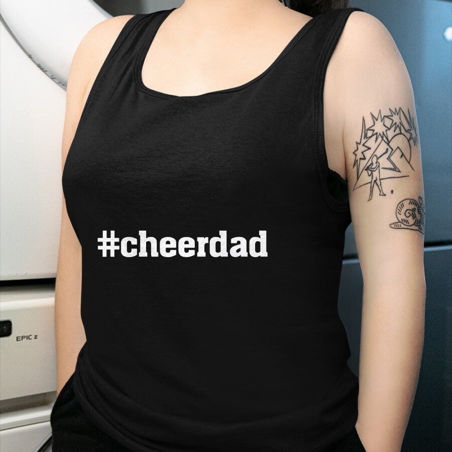 Gift for Dad Shirt, Funny Dad Unisex T-Shirt/Hoodie/Sweatshirt HLT00 – Cheerdad Hashtag Cheer Dad - Proud Father T-Shirt