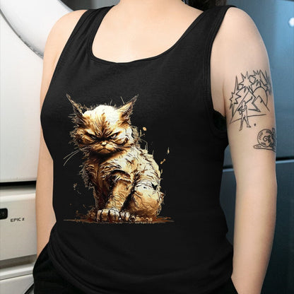 Cat Love Shirt, Funny Cat Lover Gift UnisexT-Shirt/Hoodie/Sweatshirt HLT00 - Mean Fierce Kitty Cat Kitten Funny Cat T-Shirt T-Shirt for Men Women