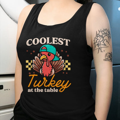 Best Thanksgiving Family Shirt , Funny Thanksgiving UnisexT-Shirt/Hoodie/Sweatshirt HLT00 - Thanksgiving Coolest Turkey At Table Boys Kids Toddler Youth T-Shirt