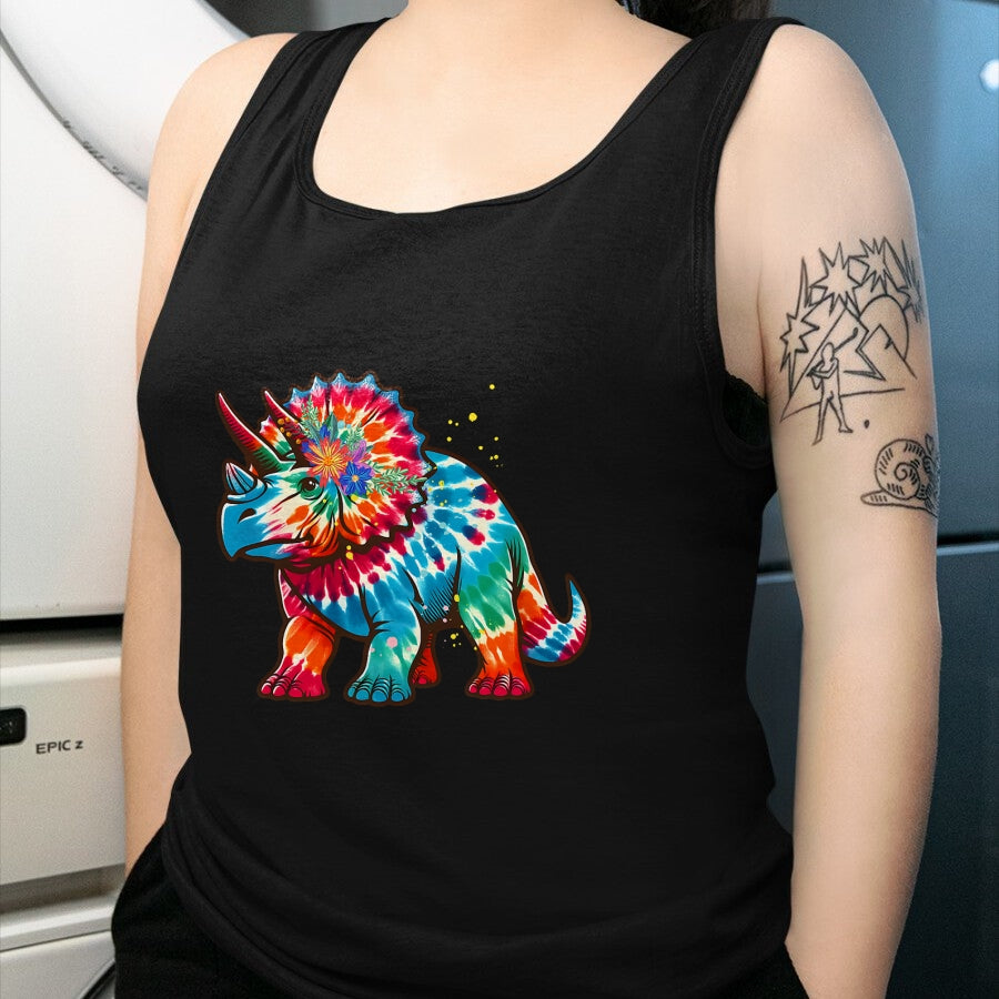 Best Dinosaur Lover Shirt, Funny Dinosaur UnisexT-Shirt/Hoodie/Sweatshirt HLT00 - Tie Dye Color Triceratops Tie Dyed Dinosaur Prehistoric Dino T-Shirt