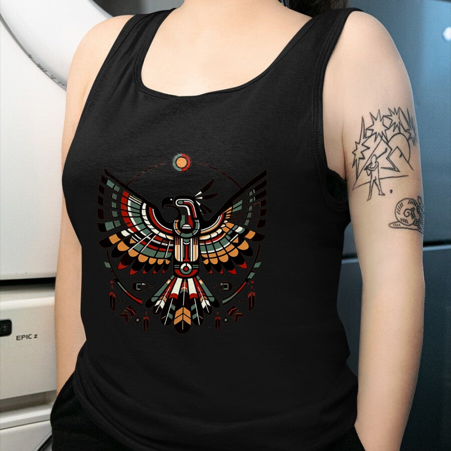 Native American T-Shirts, Vintage Native American Unisex T-Shirt/Hoodie/Sweatshirt HLT00 - Thunderbird Native American Tribal Art