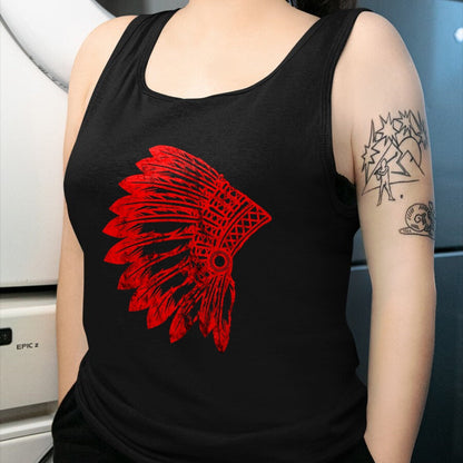 Native American T-Shirts, Vintage Native American Unisex T-Shirt/Hoodie/Sweatshirt HLT00 - Native American Feather Headdress Indian Chief Tribes Pride
