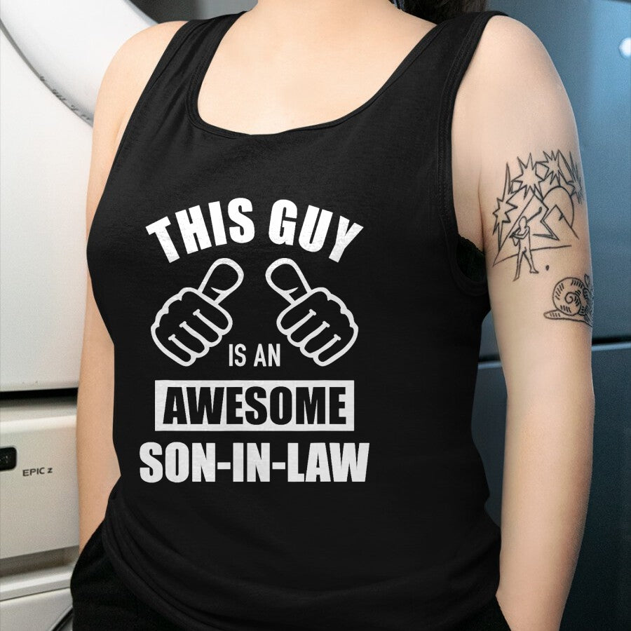 Best Wife Shirt, Wife and Husband Unisex T-Shirt/Hoodie/Sweatshirt HLT00 - This guy awesome son-in-law from father-in-law T-Shirt