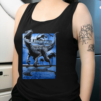 Best Dinosaur Lover Shirt, Funny Dinosaur UnisexT-Shirt/Hoodie/Sweatshirt HLT00 - Jurassic World Raptor Moon Light Logo Graphic T-Shirt T-Shirt