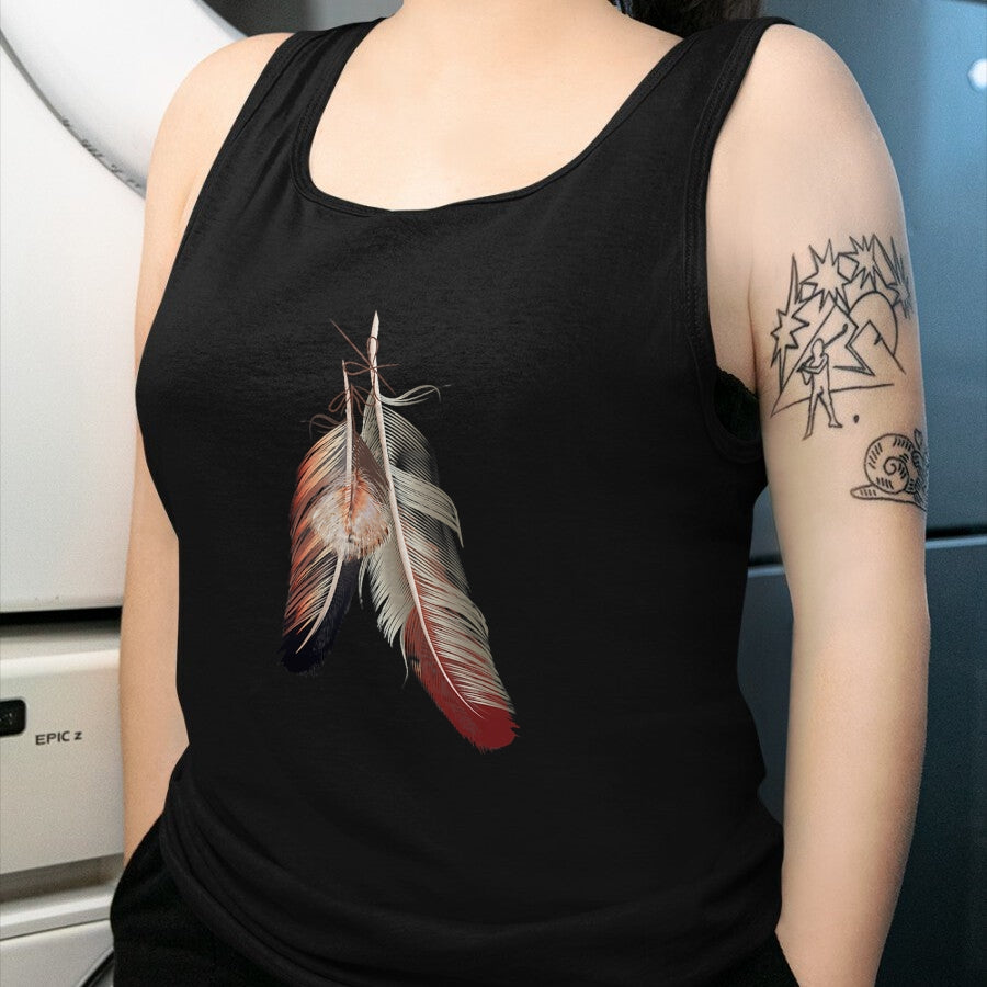 Native American T-Shirts, Vintage Native American Unisex T-Shirt/Hoodie/Sweatshirt HLT00 - Indigenous American Native Tribal Headdress Feathers