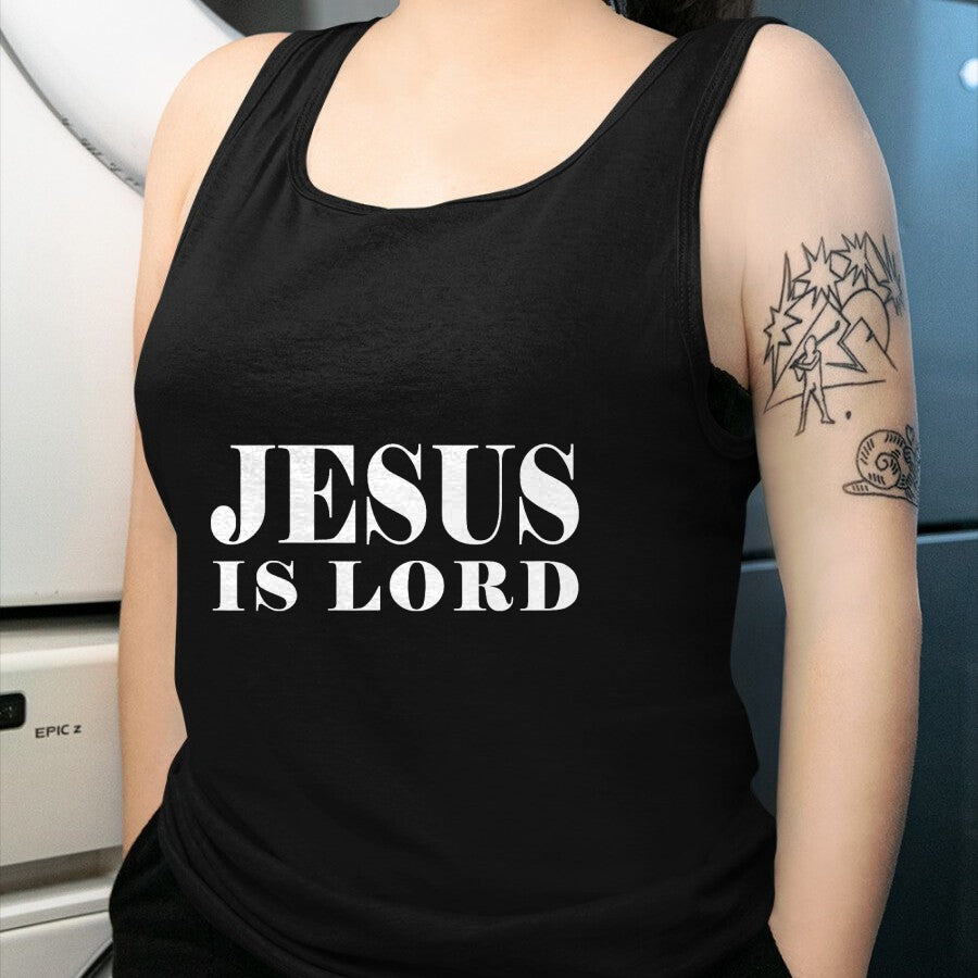 Christian Tee, Christian Faith Unisex T-Shirt/Hoodie/Sweatshirt HLT00 - Jesus Is Lord Christian God Christ T-Shirt Gift White Word T-Shirt