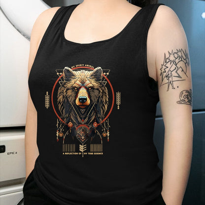 Native American T-Shirts, Vintage Native American Unisex T-Shirt/Hoodie/Sweatshirt HLT00 - Bear Native American Mountain Forest Wildlife Bears Lover