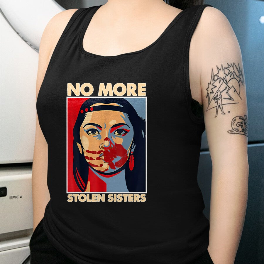 Native American T-Shirts, Vintage Native American Unisex T-Shirt/Hoodie/Sweatshirt HLT00 - No More Stolen Sisters Native Americans Honor Awareness