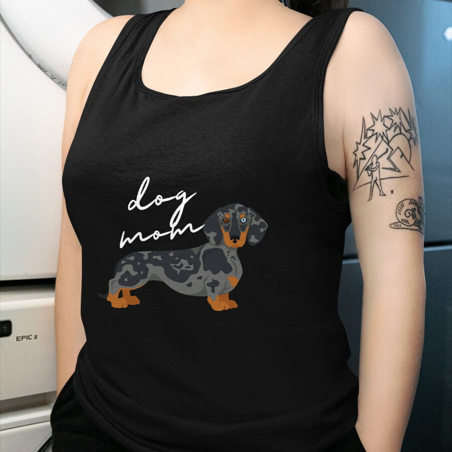 Dog Love Shirt, Dog Lover Gift T-Shirt/Hoodie/Sweatshirt HLT00 - Dapple Dachshund Dog Mom Woman Women T-Shirt