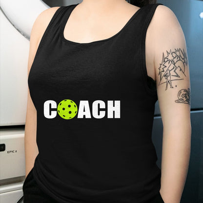 Funny Pickleball Shirt, Pickleball Lover Unisex T-Shirt/Hoodie/Sweatshirt HLT00 - Miftees Pickleball Tees Women_s Black Pickleball Coach T-Shirt
