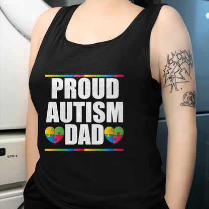 Gift for Dad Shirt, Funny Dad Unisex T-Shirt/Hoodie/Sweatshirt HLT00 – Proud Autism Dad T Shirt Father of Autistic Child