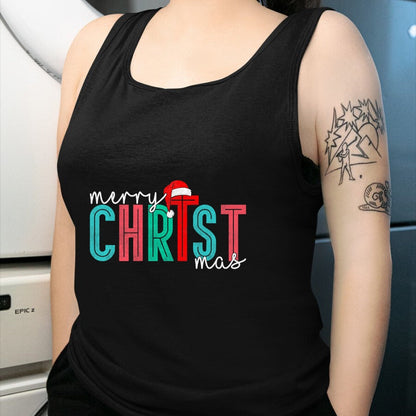 Christian Tee, Christian Faith Unisex T-Shirt/Hoodie/Sweatshirt HLT00 - Merry Christ Mas Christian God Matching Christmas Family Tee T-Shirt