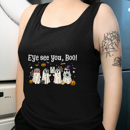 Best Doctor Shirt, Funny Doctor UnisexT-Shirt/Hoodie/Sweatshirt HLT00 - Cute Ghost Optometry Halloween Eye Doctor Ophthalmologist T-Shirt