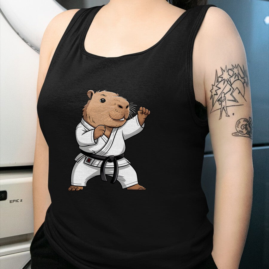 Cute Capybara Shirt, Funny Capybara Unisex T-Shirt/Hoodie/Sweatshirt HLT00 - Martial Arts Capybara Funny Karate Taekwondo Jiu Jitsu Judo T-Shirt