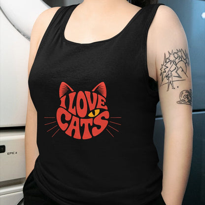 Cat Love Shirt, Funny Cat Lover Gift UnisexT-Shirt/Hoodie/Sweatshirt HLT00 - I Love Cats T-Shirt