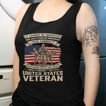 Proud Veteran Shirt, Funny Veteran UnisexT-Shirt/Hoodie/Sweatshirt HLT00 - Proud US Veteran Patriotic American Veterans Day T-Shirt