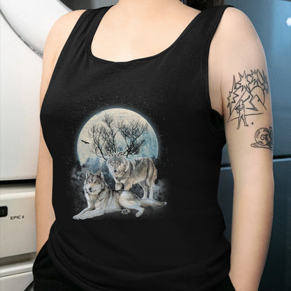 Native American T-Shirts, Vintage Native American Unisex T-Shirt/Hoodie/Sweatshirt HLT00 - The Mountain Wolf Native American Wolf Wolves Lover