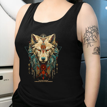 Native American T-Shirts, Vintage Native American Unisex T-Shirt/Hoodie/Sweatshirt HLT00 - Wolf Spirit Animal Sacred Shaman Native American Clan